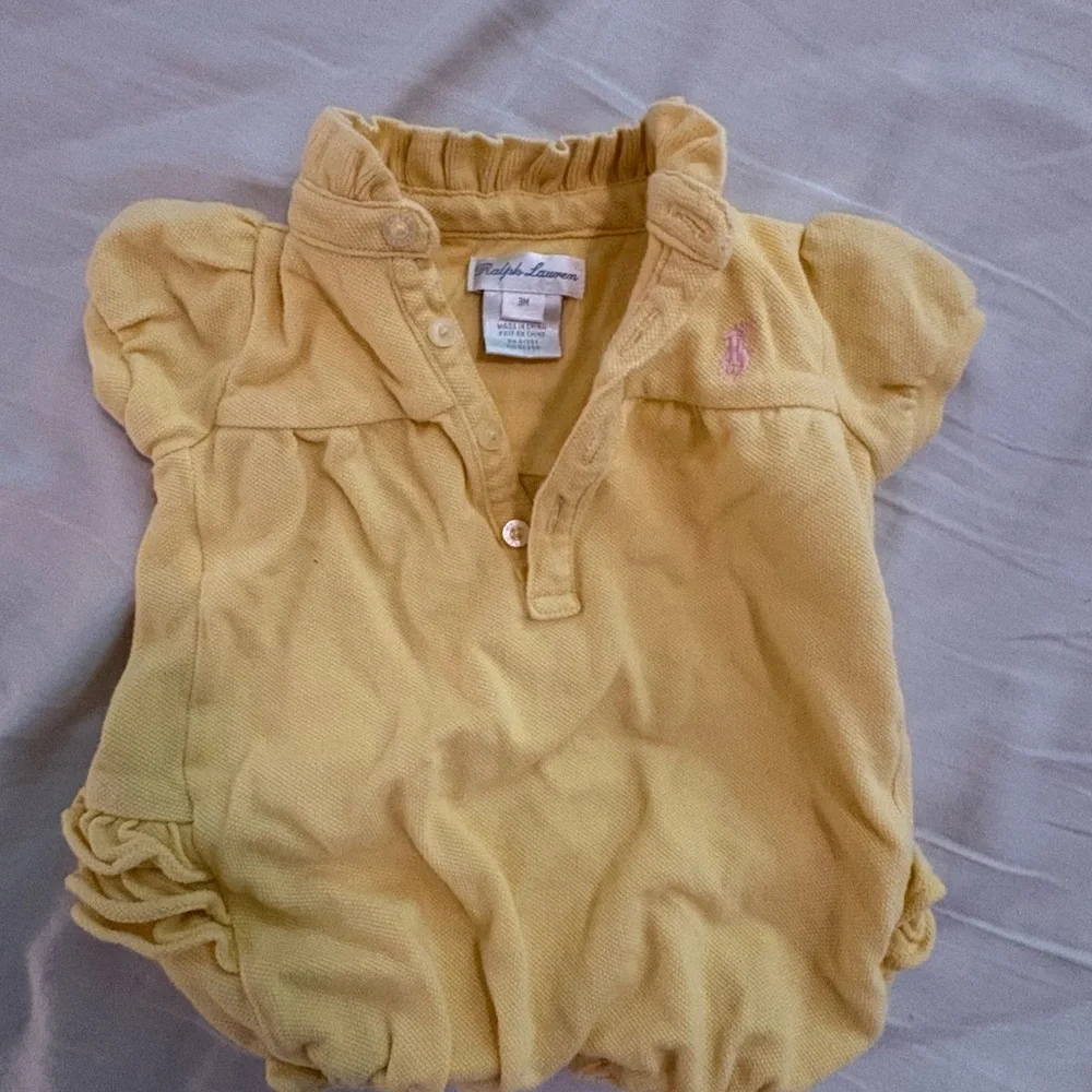 Ralph Lauren Soft Yellow Baby Outfit